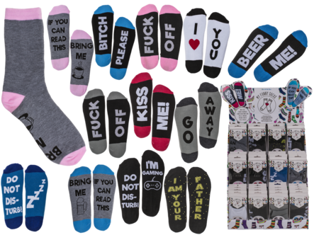 Hauskat tekstisukat - Tossut ja sukat - 30900 - 1