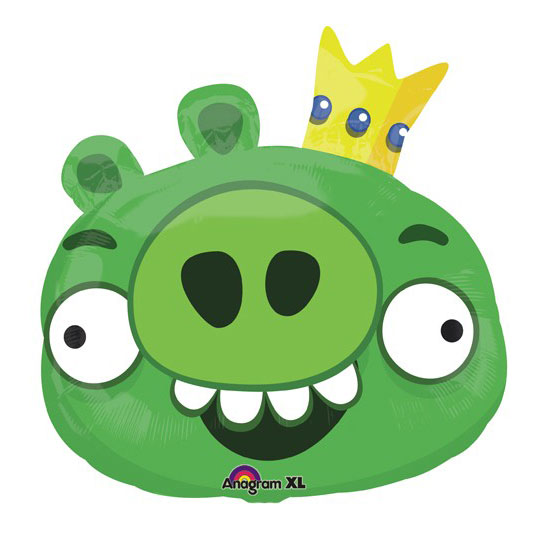 Foliopallo Angry Birds Possu - Isot muotofoliot - 14300 - 1