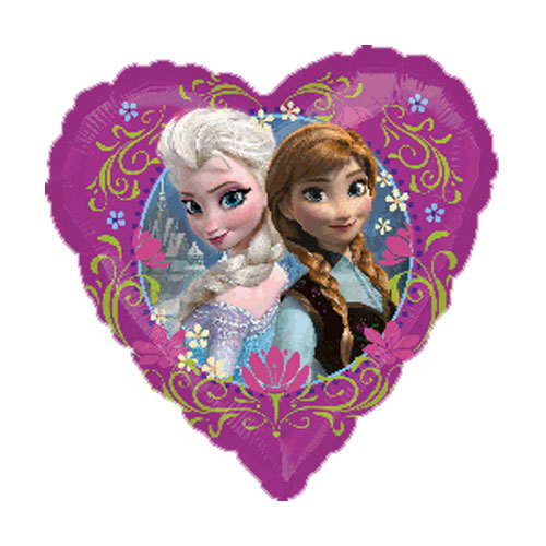 Foliopallo Frozen sydän - Frozen - 13300 - 1