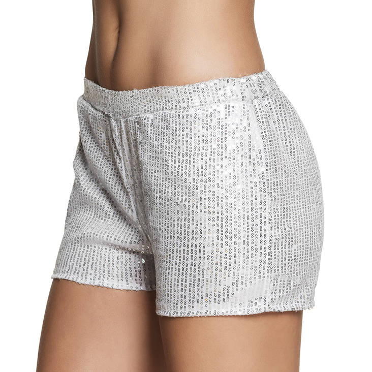 Minishortsit hopeat paljeteilla - Disco ja 1900-luku - 30220 - 1