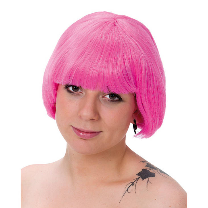 Peruukki China Pinkki Polkkatukka - Polkka peruukit - 17760 - 1