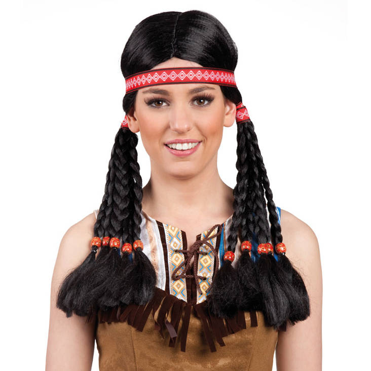 Peruukki Inkkari naisten - Intiaani peruukit - 17850 - 1
