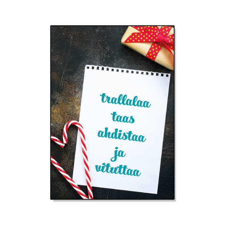 Trallallaa taas ahdistaa postikortti - Postikortit - 31120 - 1