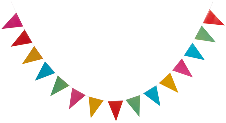 Värikäs lippuviiri - Sateenkaari - 30030 - 2