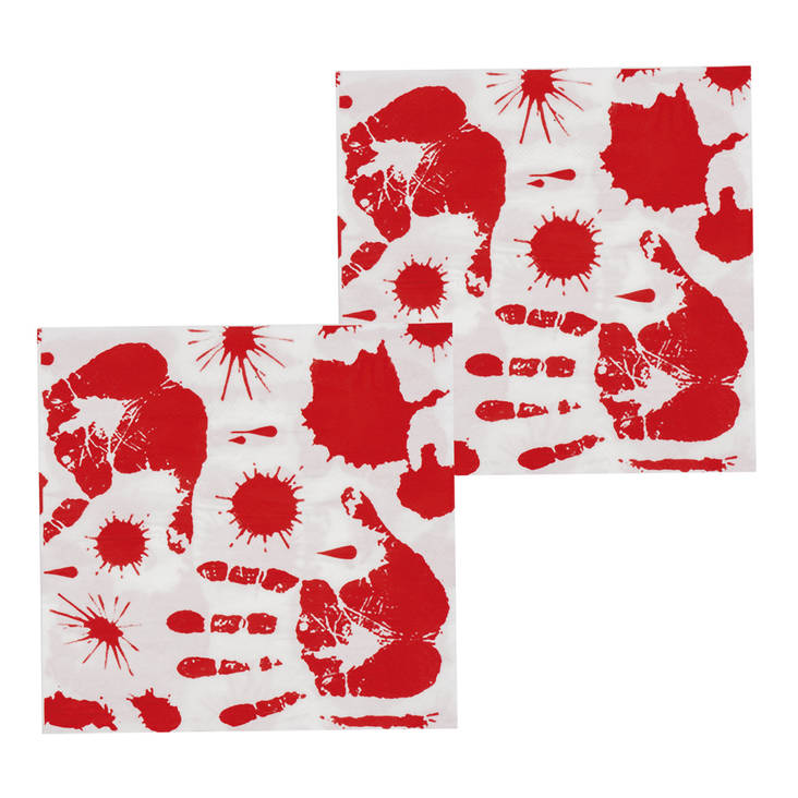 Verijälki servetit 12kpl - Halloween / Kauhu - 20220 - 1