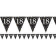 Kultamusta Happybirthday 18V viirinauha - Synttärit - 21021 - 1