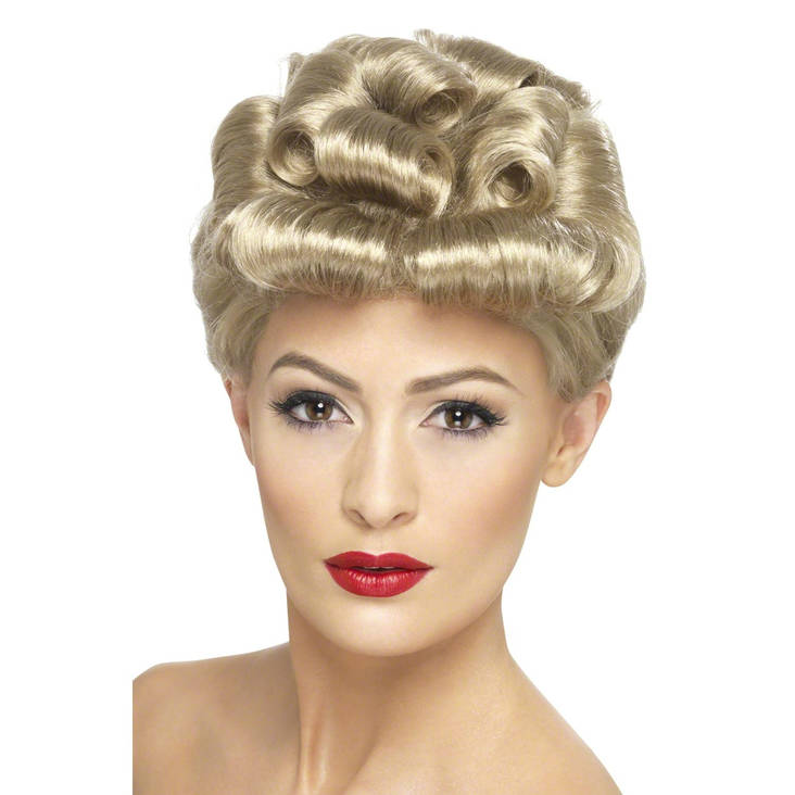 40s Vintage Peruukki - 40-50 luku - 21311 - 1