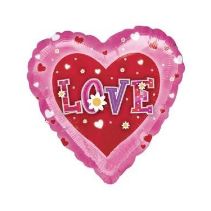 Foliopallo Soiva Sydän Love - Foliopallot - 18641 - 1