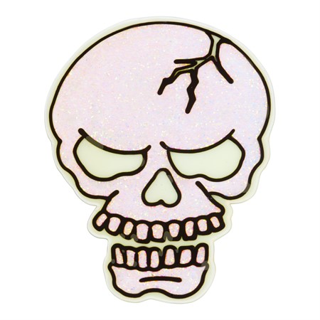 Glitteripääkallo ikkunakoriste - Tarrat, bannerit ja muut - 31781 - 1