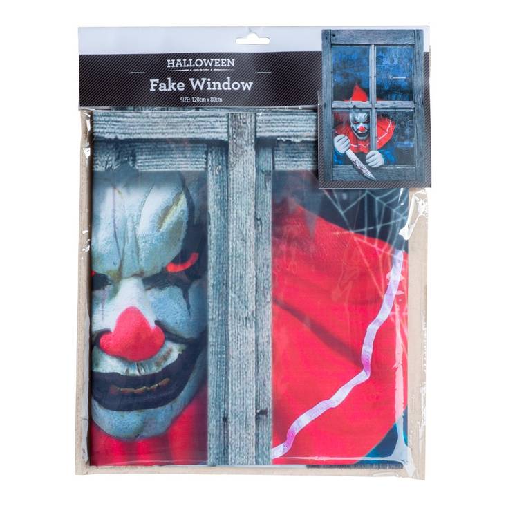 Halloween ikkunasomiste clowni - Tarrat, bannerit ja muut - 21881 - 2