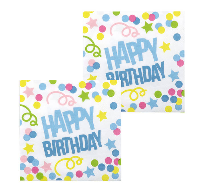 Happy Birthday lautasliinat - Synttärit - 30161 - 1