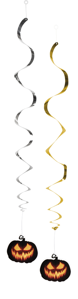 Kauhukurpitsa roikkuvat koristeet - Tarrat, bannerit ja muut - 30251 - 1