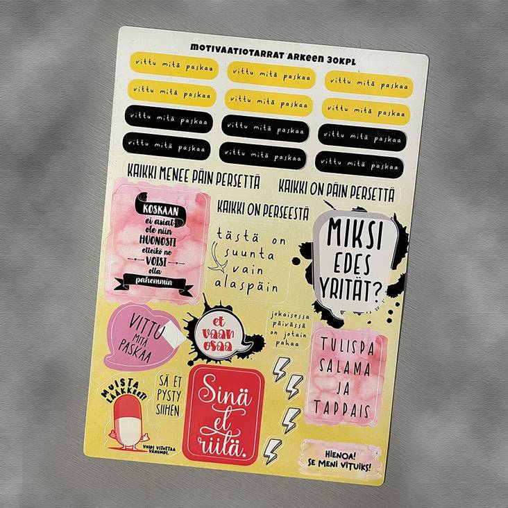 Motivaatiotarrat tarra-arkki - Muut - 31601 - 1