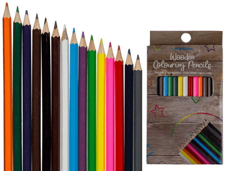 Puuvärit. 15pcs - Kynät ja kumit - 30061 - 1