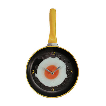 Kello paistinpannu keltainen - Seinäkellot - 11262 - 1