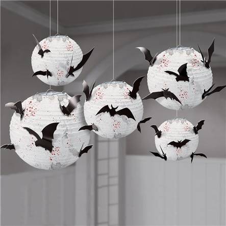 Paperi lyhdyt lepakoilla - Tarrat, bannerit ja muut - 30352 - 1