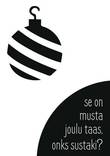 Musta joulu kortti - Postikortit - 30732 - 1