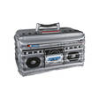 Puhallettava radio cooler - 80-90-Luku (Retro ja Disco) - 21002 - 2
