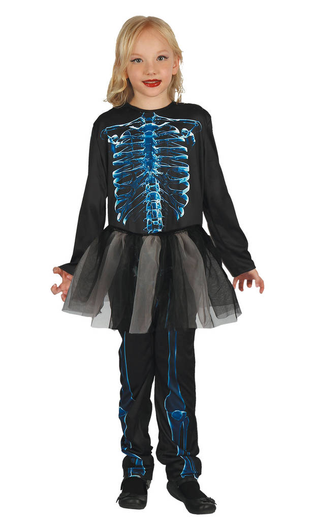 04-9V Luuranko tyttö Halloweenasu - Kauhu ja noidat - 21932 - 1