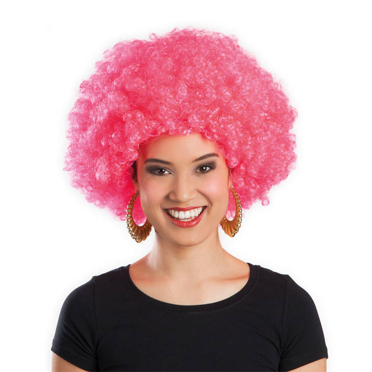 Afro Pinkki - Afro peruukit - 18592 - 1