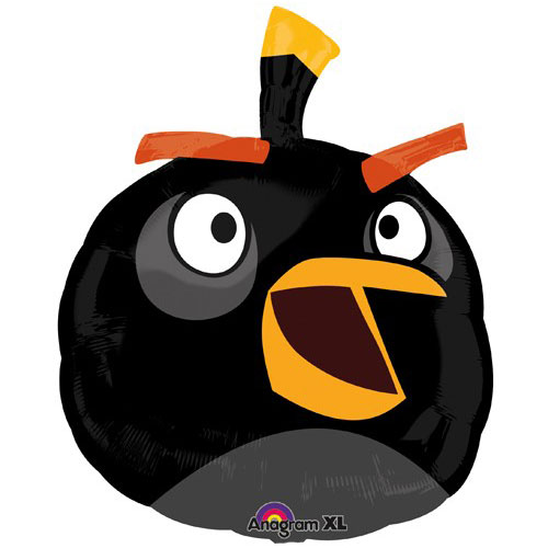 Foliopallo Angry Birds Musta lintu - Isot muotofoliot - 14302 - 1