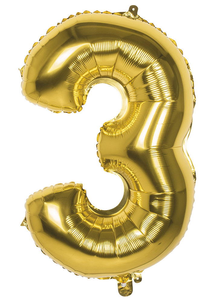 Foliopallo Nro.3 Kulta - Numerot - 30112 - 1