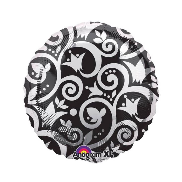 Foliopallo Pyöreä Musta/Hopea - Peruspallot - 18672 - 1