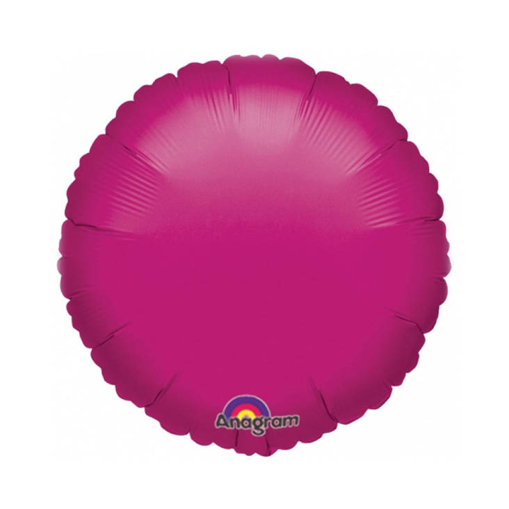 Foliopallo tummapinkki pallo - Väripallot - 13582 - 1