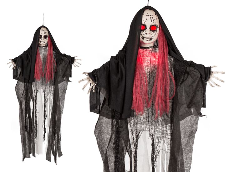 Haamutyttö valoefektillä - Isot somisteet - 30232 - 1