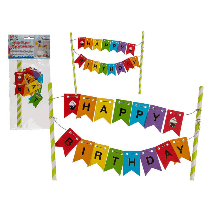 Happy Birthday-kakkukoriste - Synttärit - 21642 - 1