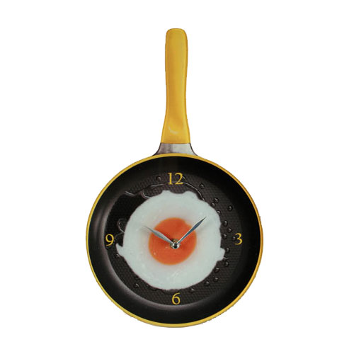 Kello paistinpannu keltainen - Seinäkellot - 11262 - 1