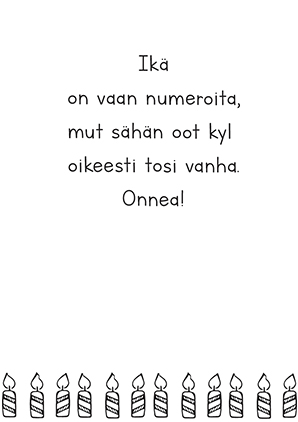 Kuka niitä nyt laskee kortti - Postikortit - 30712 - 1