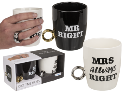 Motit Mr.& Mrs. sormuksilla - Kahvikupit - 31422 - 1