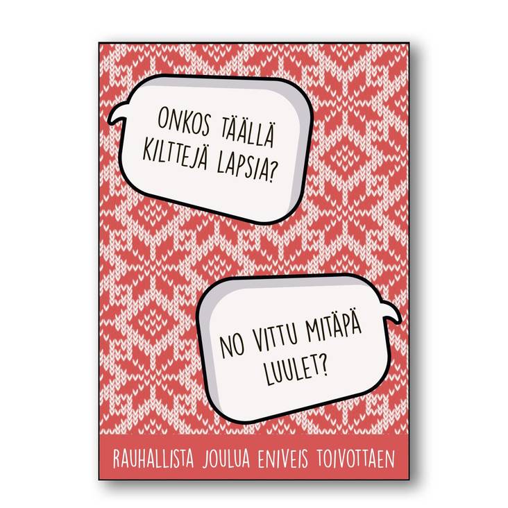 No ei oo ollu koko vuotena kortti - Postikortit - 31762 - 1