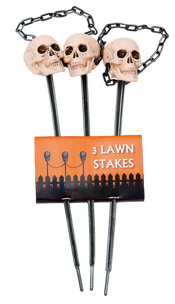 Pääkallot tikussa 3st - Isot somisteet - 21912 - 1