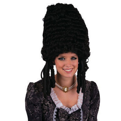 Peruukki Marie-Antoine musta - Historialliset peruukit - 17602 - 1