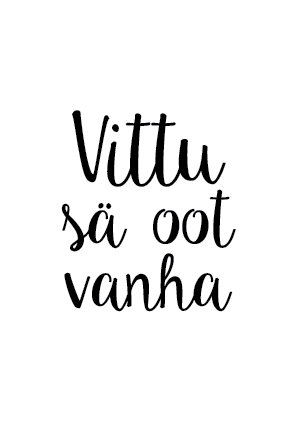 Vittu sä oot vanha kortti - Postikortit - 30702 - 1