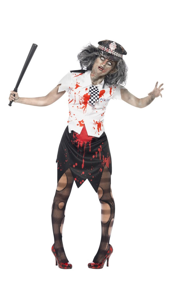 Zombie Mrs. Poliisi Halloweenasu - Kauhu ja noidat - 16782 - 1