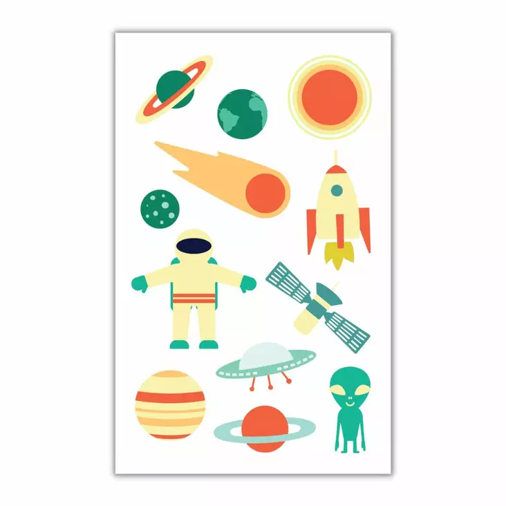 Tatuointisetti avaruus - Tatuoinnit - 32202 - 1