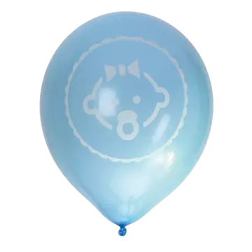 4 valkoista/4 sinistä pallo 8pcs - Teemapallot - 32442 - 1