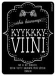 Kyykkyviini pulloetiketti - Keittiö - 32043 - 1