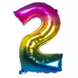 Foliopallo Nro.2 Sateenkaari 86cm - Numerot - 32213 - 1