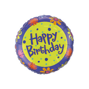 Foliopallo Happy Birthday - Syntymäpäivät - 13453 - 1