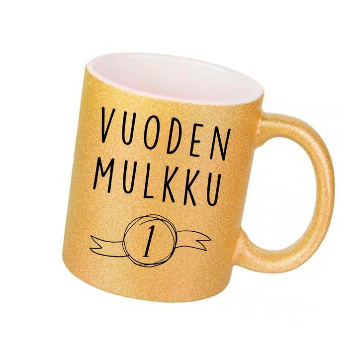 Vuoden mulkku glittermuki - Kahvikupit - 32033 - 1