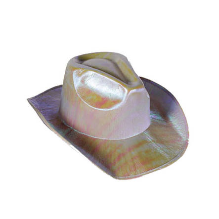 Lännenhattu Kiiltävä Valkoinen - Lännenlakit - 14464 - 5