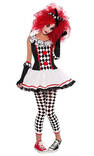 12-16V Harlekiini Honey Halloweenasu - Kauhu ja noidat - 20524 - 1