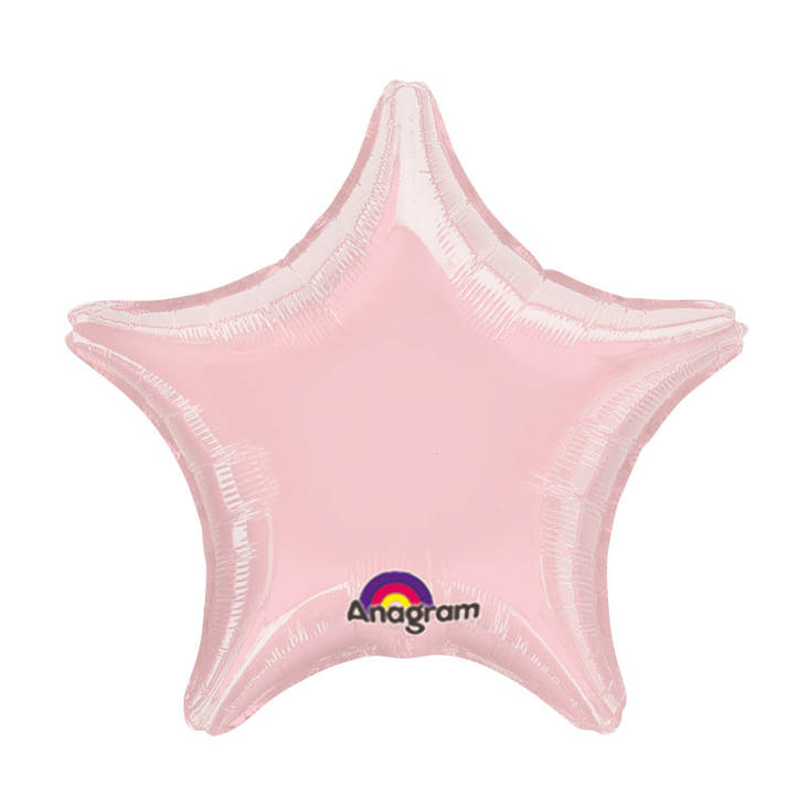 Foliopallo pinkki tähti - Väripallot - 13584 - 1