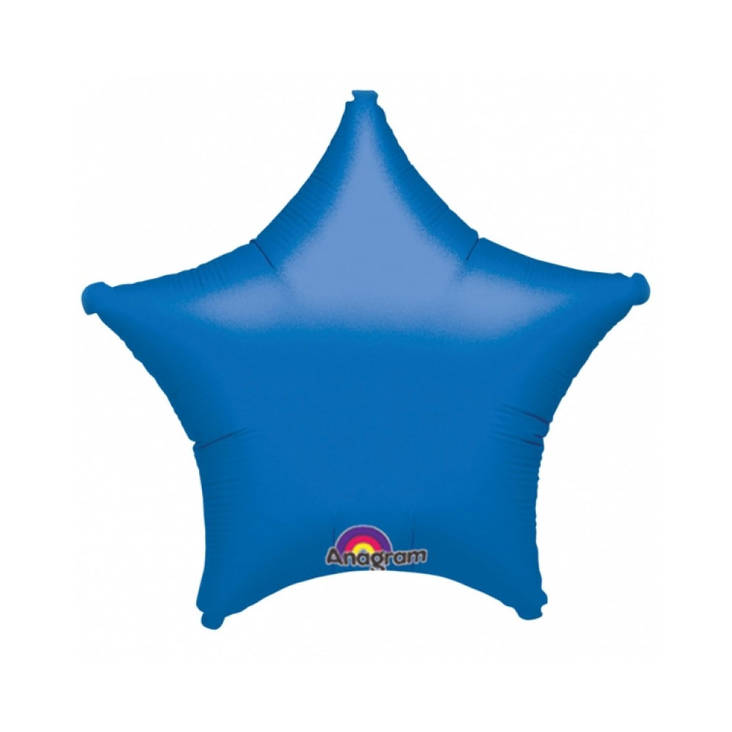 Foliopallo sininen tähti - Väripallot - 13594 - 1