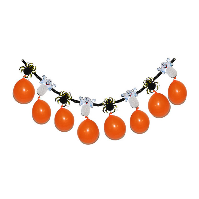 Halloween pallohämähäkki koristenauha - Tarrat, bannerit ja muut - 20364 - 1