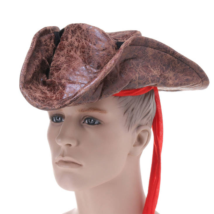 Lasten ruskea kolmentuulen lakki - Merirosvolakit - 18824 - 1